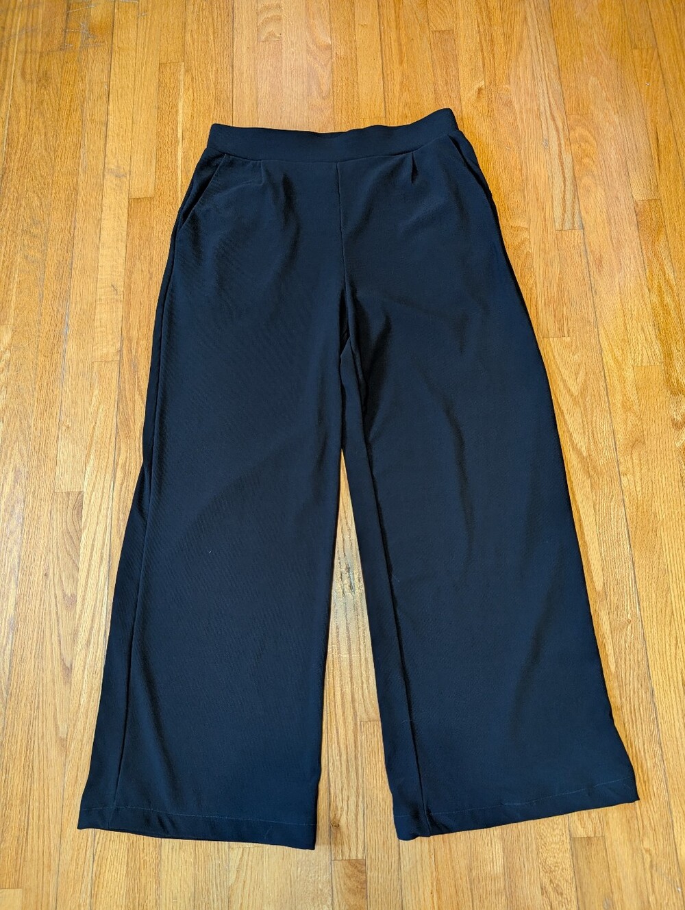 Halara High Waisted Wide Leg Work Pants Black Size M Petite (Hemmed 24" Inseam)